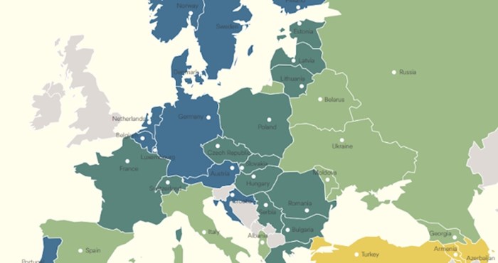 Mapa prikazuje koliko dobro građani raznih EU zemalja govore engleski, Hrvatska će vas iznenaditi