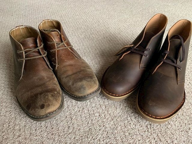 Cipele s lijeve strane stare su 10 godina