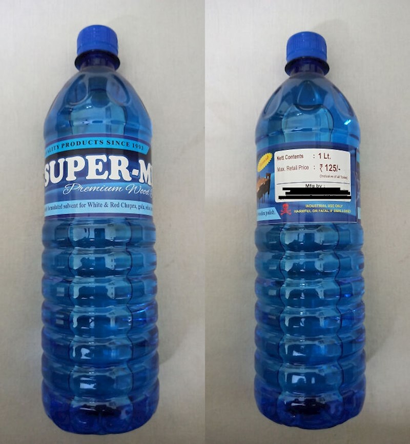 Sredstvo za poliranje drva pakirano kao boca za vodu, netko će se otrovati zbog ovoga