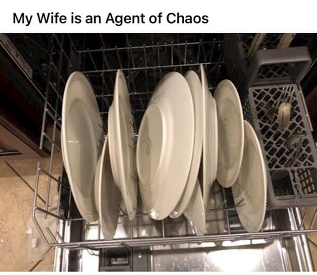 "Ovako moja žena posprema tanjure u suđericu"