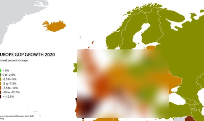 Mapa pokazuje koliko je godina korone unazadila europsku ekonomiju. Rastužit će vas gdje je Hrvatska
