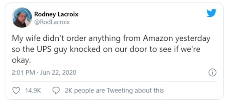 Moja žena nije naručila ništa s Amazona jučer pa je dostavljač GLS-a pokucao na naša vrata da vidi jesmo li u redu