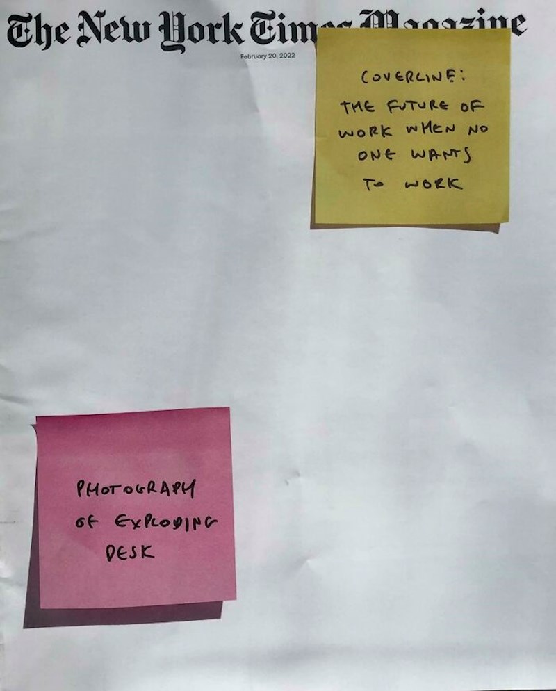 Naslovnica New York Timesa na temu nedostatka radnika