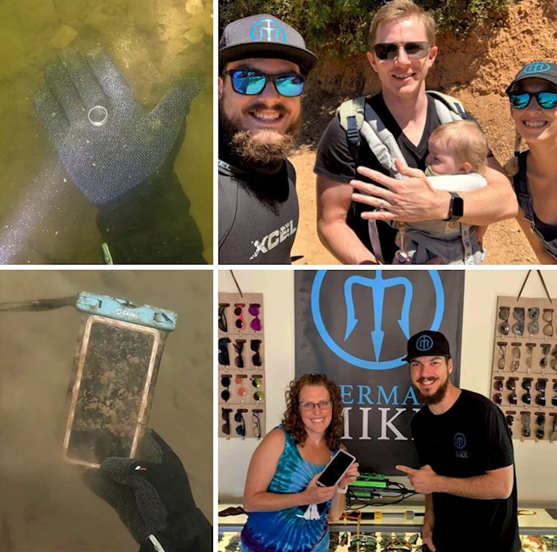 Dok su čistili podmorje pronašli su vjenčani prsten i mobitel pun dragocjenih fotografija koje su vratili vlasnici