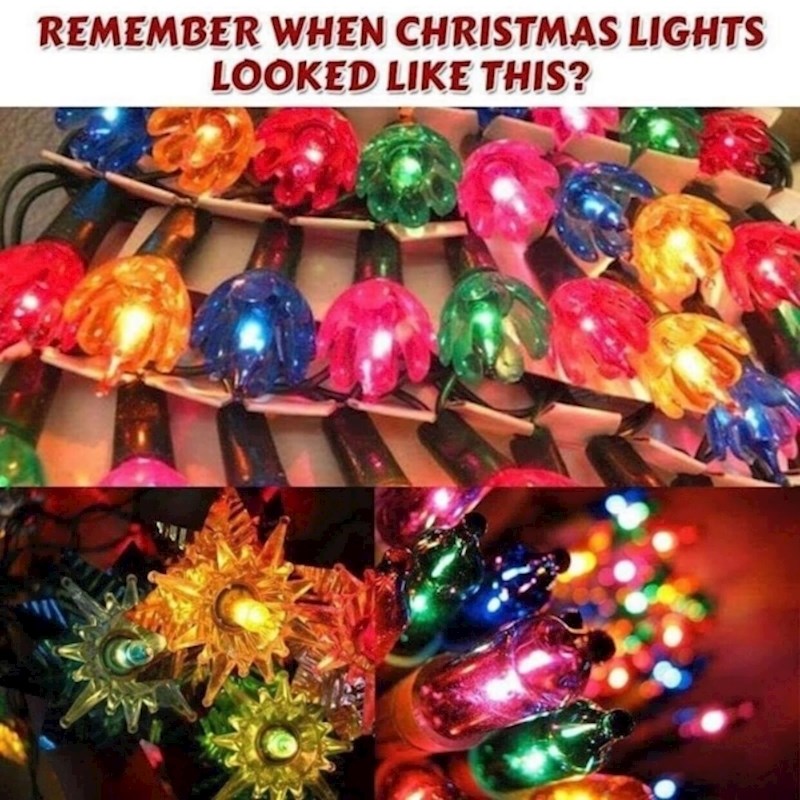 Ovako su izgledale božićne lampice prije 30 godina