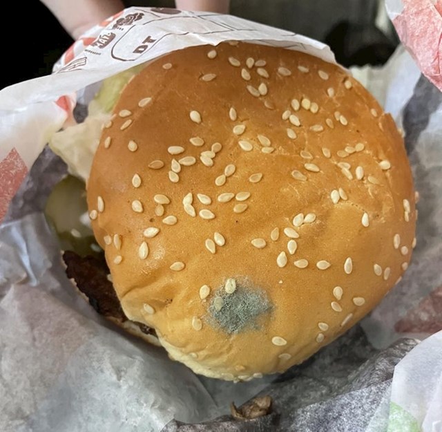 Ovo je burger kojeg je dobila
