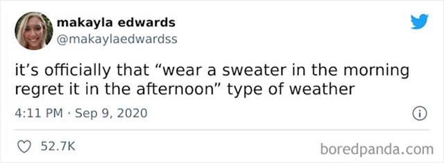 Službeno smo u godišnjem dobu zvanom "obuci džemper ujutro i požali to popodne"