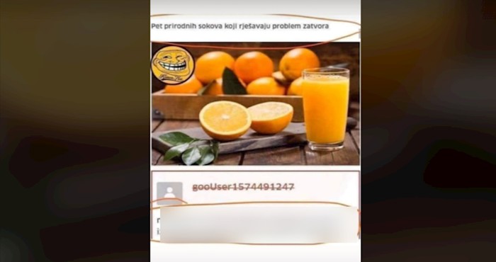 Komentar ove osobe na sokove koji rješavaju problem zatvora današnji je hit na internetu