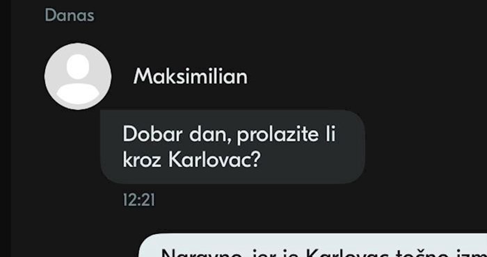 Tip je želio prijevoz od Karlovca do Zagreba, sad mu se smije čitav internet