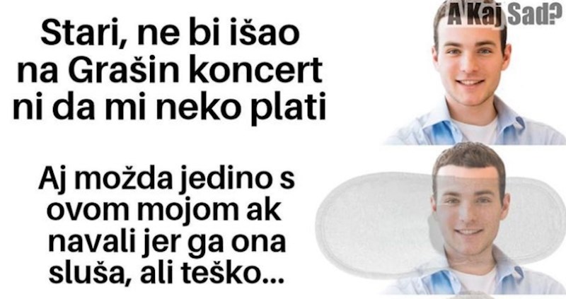 Jučer je Grašo održao veliki koncert u Zagrebu, danas svi dijele ovu foru