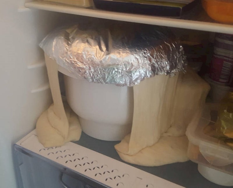 Ostavio je tijesto da se diže preko noći