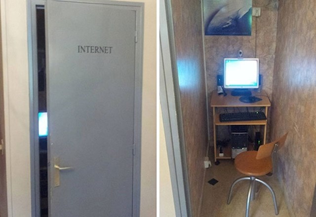 Ovo je soba za internet