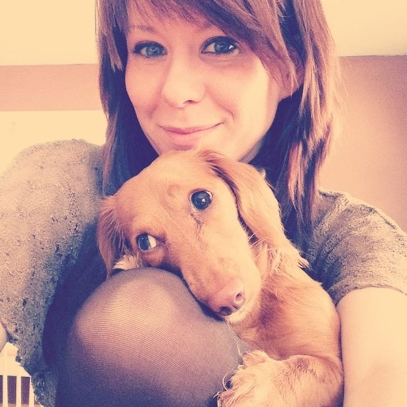 Rekla sam joj "budi slatka za fotku" i stvarno me poslušala