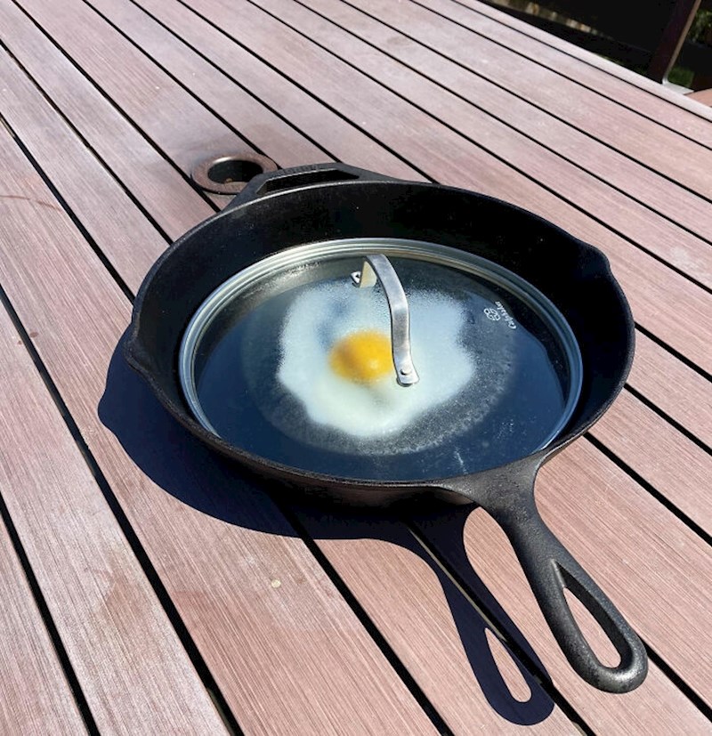 Da, može se skuhati jaje na suncu