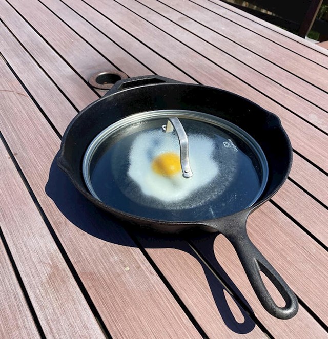 Da, može se skuhati jaje na suncu