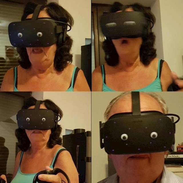 Lik je zalijepio oči na VR naočale i dao ih djedu i baki da isprobaju