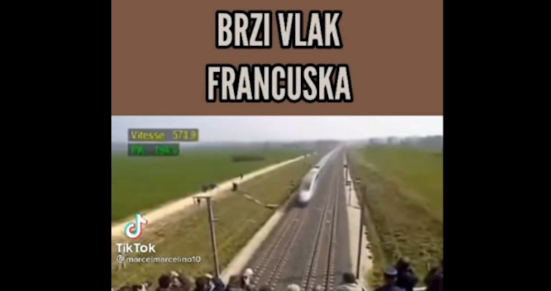 Video usporedbe brzih vlakova u Njemačkoj, Francuskoj i Hrvatskoj je apsolutni hit