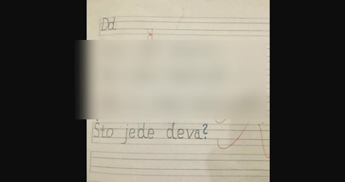 Dječak je dobio zadatak da napiše što jede deva, ovo je legendardno!