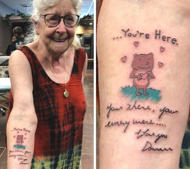 Ova žena je nakon smrti svog sina tetovirala njegovu poruku i crtež