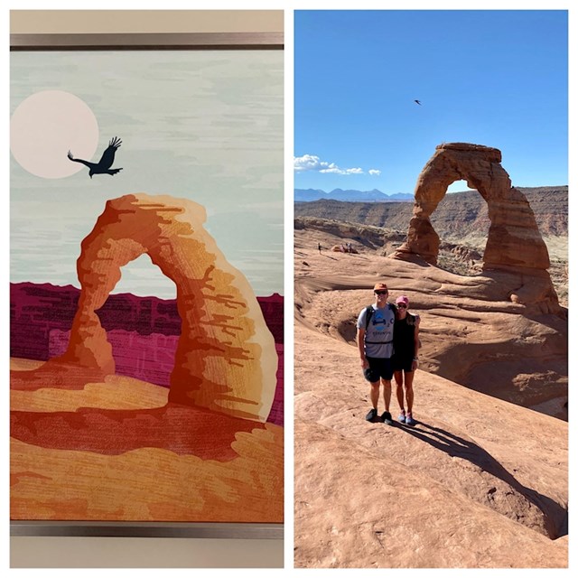 Kod kuće su godinama imali ovu sliku, otišli su u Grand Canyon i snimili identičnu fotografiju