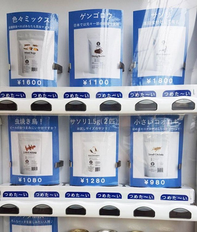 U Japanu postoji aparat za kupovinu - praktički bilo čega. I na svakom su koraku. Pića, knjige, USB-ovi, kišobrani... Čak i sušeni insekti