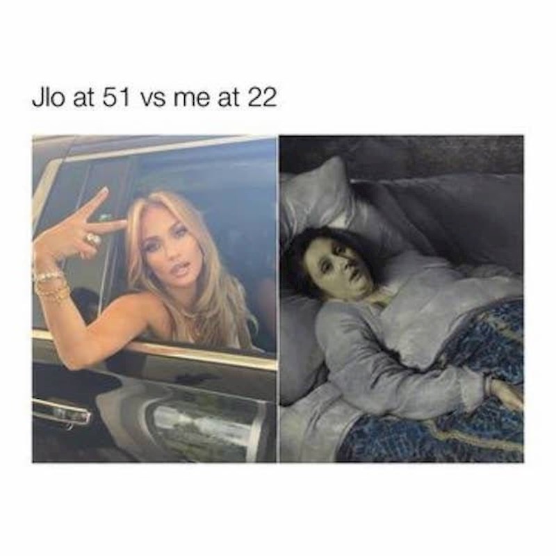 J Lo s 51 godinom vs ja s 22 godine