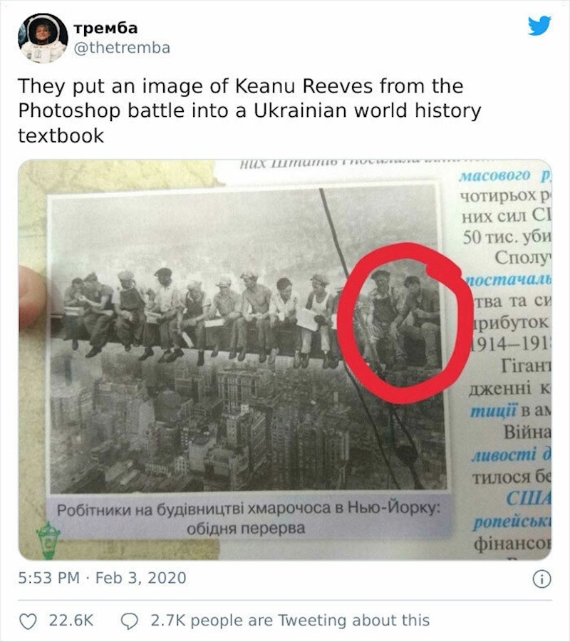 U udžbenik su ubacili meme s Keanuom Reeveseom