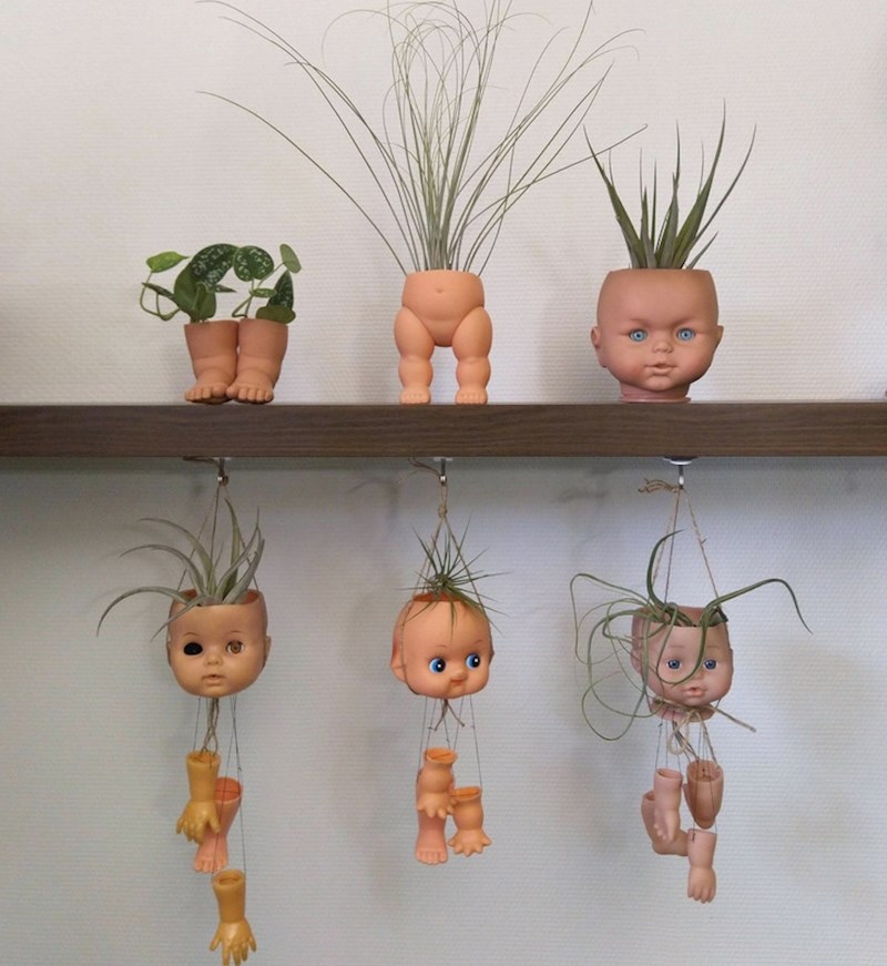 Kakve bizarne tegle za cvijeće