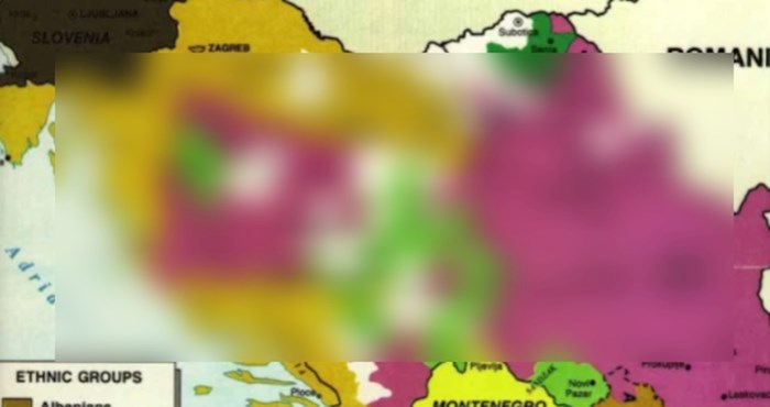 Mapa prikazuje gdje su sve većinski živjeli Hrvati u bivšoj Jugoslaviji, jako je zanimljiva