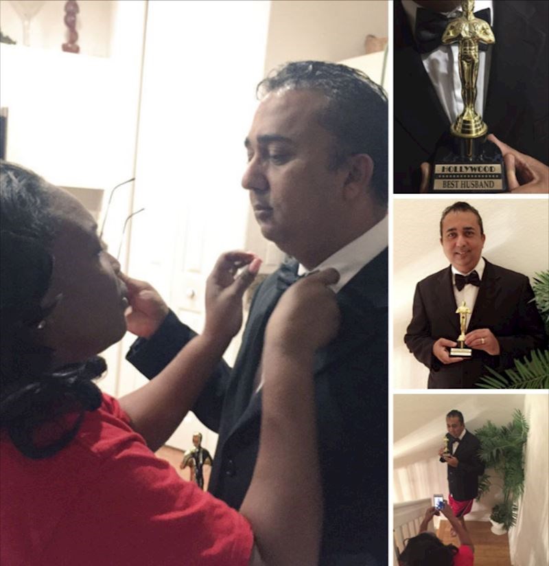 Moja mama je natjerala tatu da se fino obuče kako bi mu dodijelila Oscara za najboljeg supruga