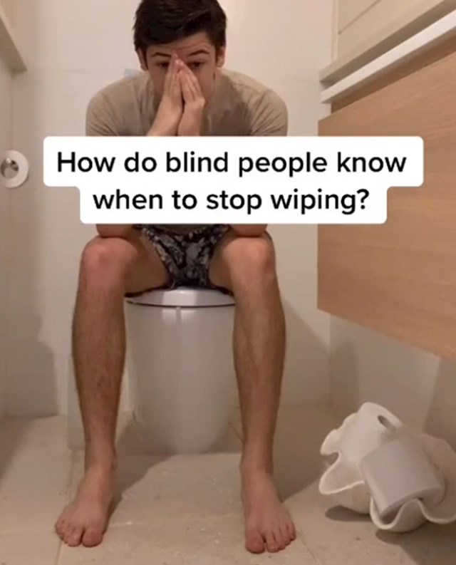 Kako slijepi ljudi znaju kad mogu prestati brisati?