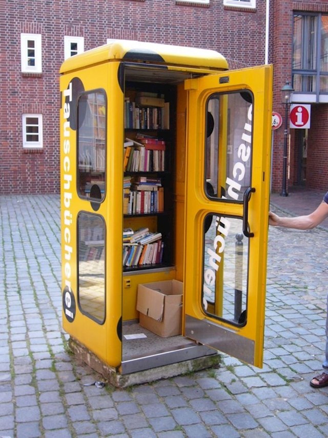 U Njemačkoj su stare telefonske govornice prenamijenili u otvorene knjižnice. Uzmeš jednu knjigu, a neku drugu doneseš.