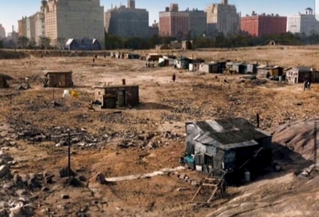 Central Park tijekom velike recesije 1933.