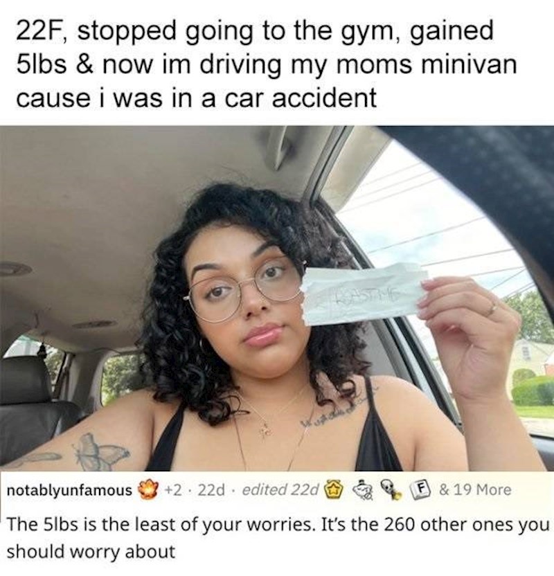 Imam 22 godine, prestala sam ići u teretanu i dobila 3 kilograma