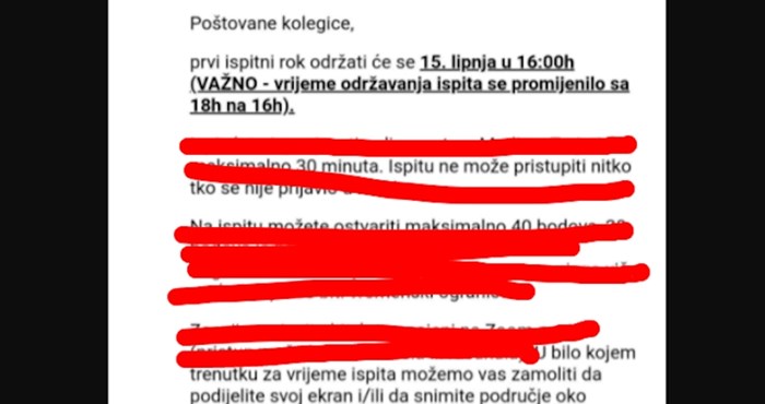 Procurile upute s jednog hrvatskog faksa: Pogledajte kako izgleda polaganje ispita u koroni