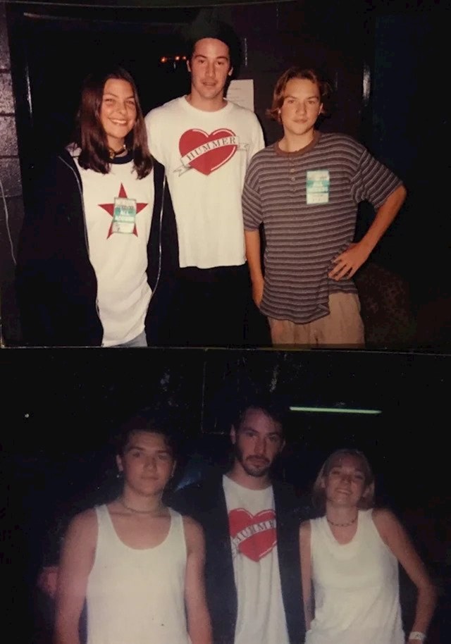 Sreo je Keanu Reevesa nakon 3 godine, a Keanu je nosio istu majicu kao i na prvoj fotki