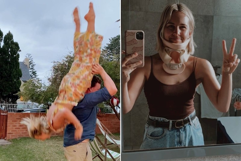 Iako su svi pomislili kako joj je slomljen vrat, Millie se ipak ustala i završila je samo s lakšim ozljedama