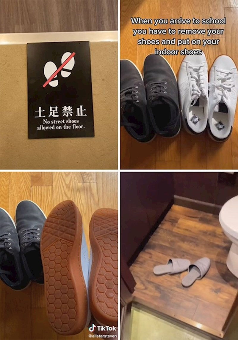 Kad dođeš u školu skidaš svoje tenisice i obuvaš papuče