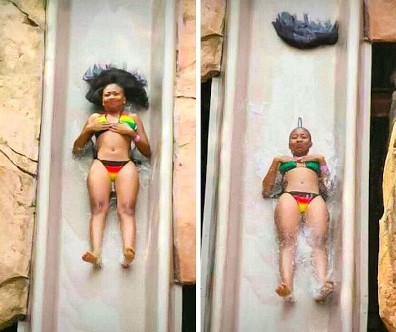 Bojala se da ne ostane u toplesu pa je zaboravila na jedan detalj.