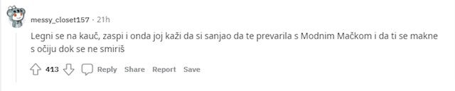 Jedan od savjeta je da joj vrati istom mjerom
