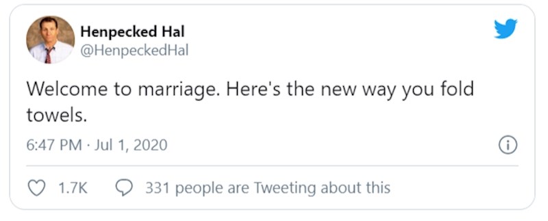 Dobro došao u brak. Ovo je novi način na koji se slažu ručnici.