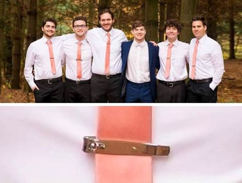 Nije imao iglu za kravatu, a za fotku je bitan sklad