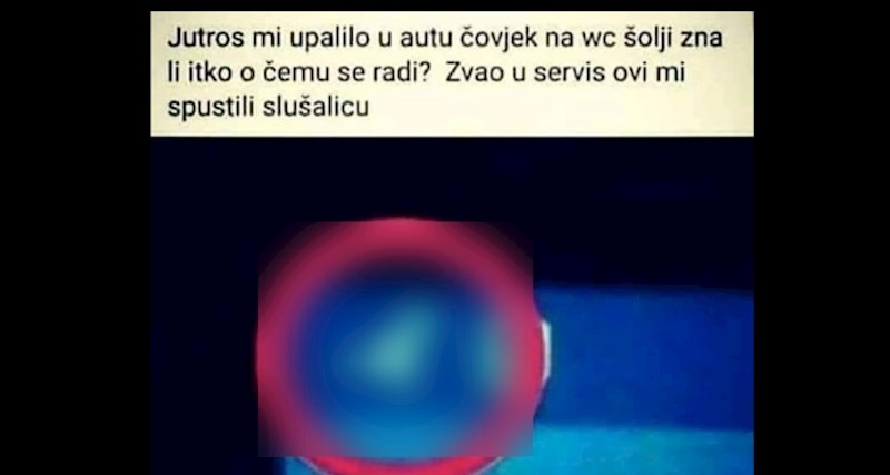 Tip tvrdi da mu se upalila lampica "čovjeka na WC školjki" u autu, morate je vidjeti