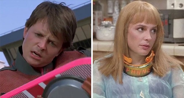 Michael J. Fox kao Marty Mcfly i Marlene Mcfly u filmu Back To The Future II