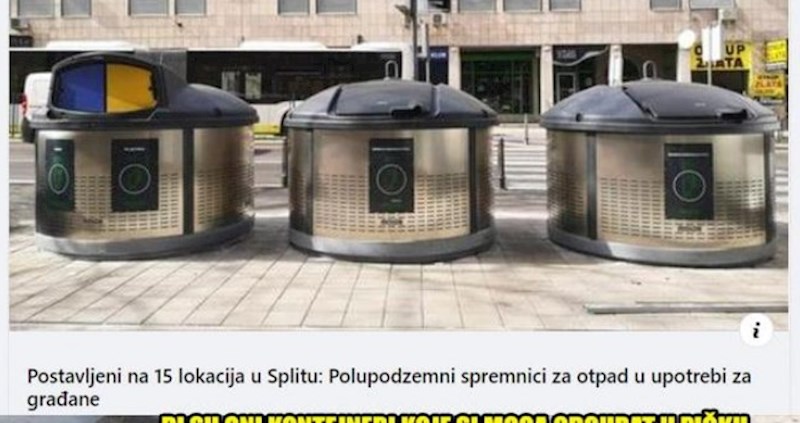 Splićani su dobili nove kontejnere, svi umiru od smijeha na meme koji pokazuje kako su reagirali
