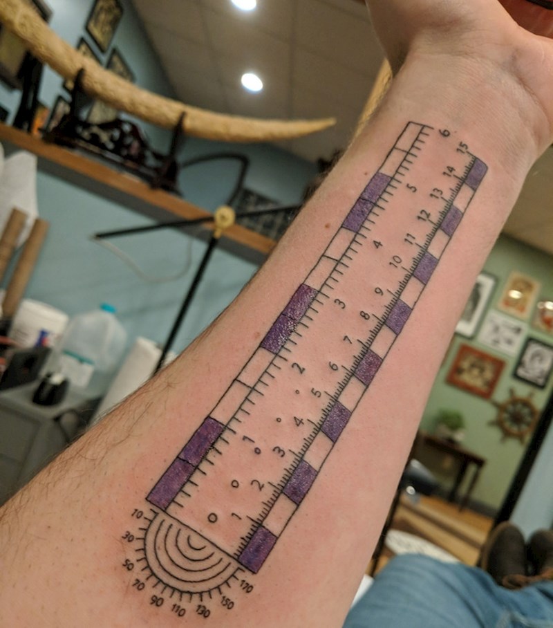 Stalno nešto mjerim pa sam ovako ovjekovječio svoju zanimaciju