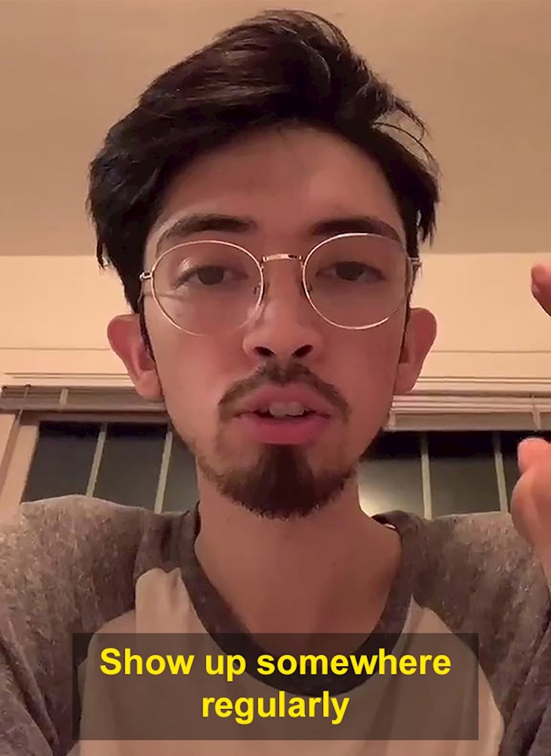 Onda se javio tip i ponudio rješenje - jednostavno se pojavljuj stalno na istom mjestu