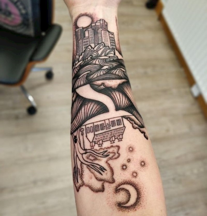 Preselio sam se iz Sydneyja u Irsku kad sam imao 10 godina, sad imam 20 i ovo sam tetovirao