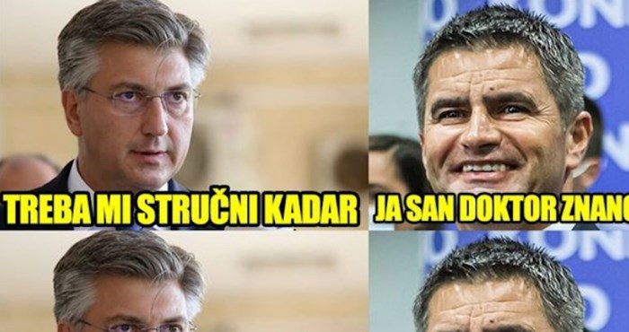 Svi dijele ove memeove o tome kako Plenković bira kandidata za gradonačelnika Splita, urnebesan je