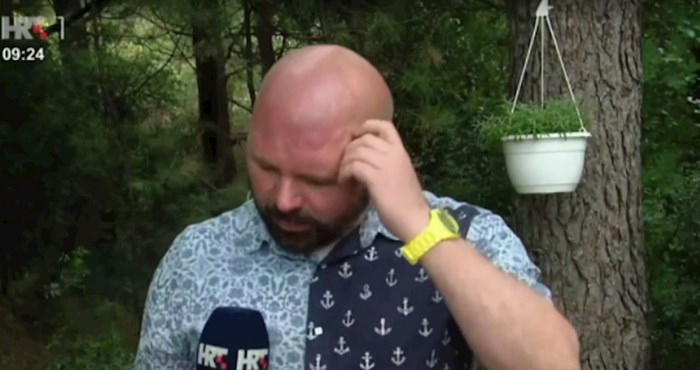 HRT-ov dopisnik iz Splita opet je viralan, morate vidjeti kako se zbunio u prijenosu uživo